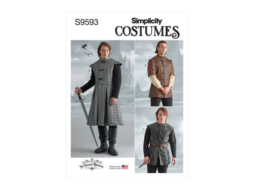 *Seconds* Simplicity Pattern S9593 MEN'S COAT, JACKET, VEST- Size BB (46-48-50-52)