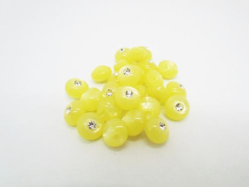 12mm Button- FB526 Yellow