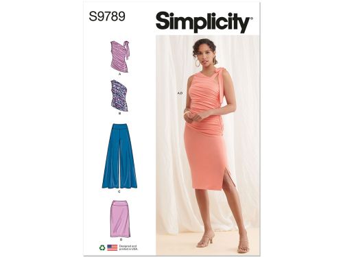 *Seconds* Simplicity Pattern S9789 Misses Knit Tops, Pants And Skirt- Size P5 (12-14-16-18-20)
