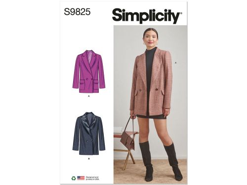 *Seconds* Simplicity Pattern S9825 Misses Jackets- Size K5 (8-10-12-14-16)