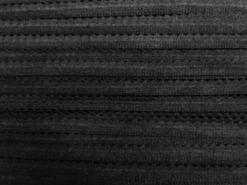 8mm Scallop Lingerie Elastic- Deep Black #T278