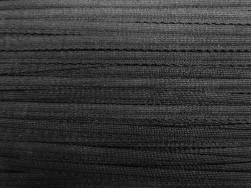 8mm Scallop Lingerie Elastic- Stone Black #T279