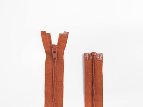 70cm YKK Open End No.3 Zip- Chestnut #TRW247
