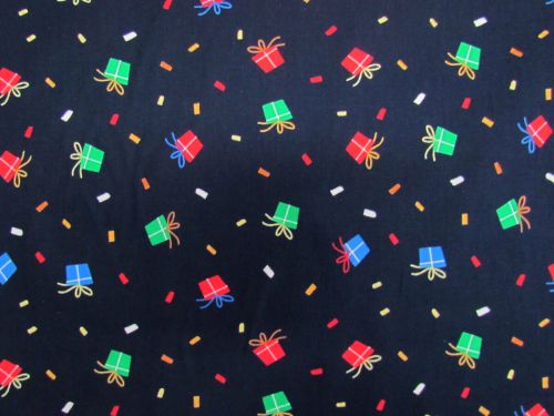 Gift Wrapped Cotton- Navy #PW1479