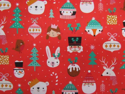 Wonderful Christmas Cotton- Festive Friends- D2512