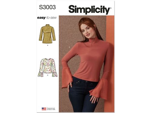 *Seconds* Simplicity Pattern S3003 MISSES TOP / VEST- Size U5 (16-18-20-22-24)