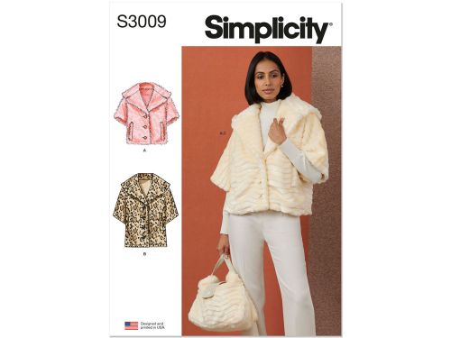 *Seconds* Simplicity Pattern S3009 MISSES JACKET / COAT- Size H5 (6-8-10-12-14)