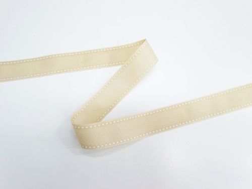 22mm Stitch Grosgrain Ribbon- Taupe #T735