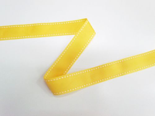 22mm Stitch Grosgrain Ribbon- Yellow #T741