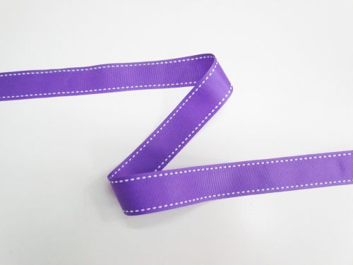 22mm Stitch Grosgrain Ribbon- Purple #T745