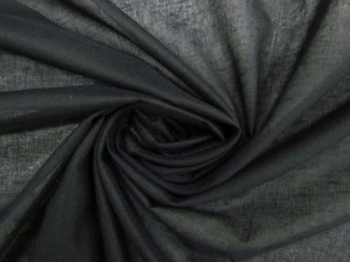 Mid-Weight Cotton Blend Woven Fusible Interfacing- Ash Black #12974
