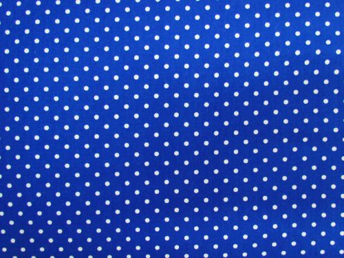 Mini Dots Cotton- Royal Blue #PW1534