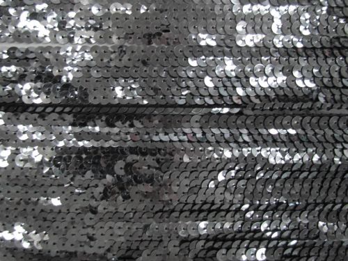1 Row Slung Sequin Trim- Gunmetal #T894