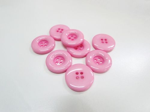 25mm Glossy Button- Candy Pink- FB675