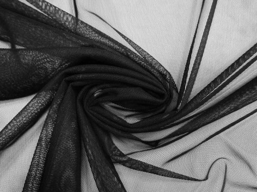 2 Way Stretch Mesh- Volcano Black #13706