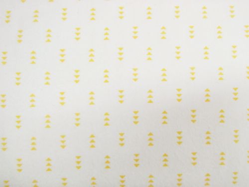 Cozy Cotton Flannel- Arrows- Daffodil