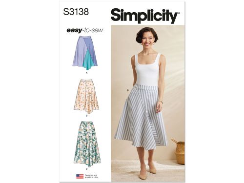*Seconds* Simplicity Pattern S3138 MISSES SKIRT / PANTS- Size K5 (8-10-12-14-16)