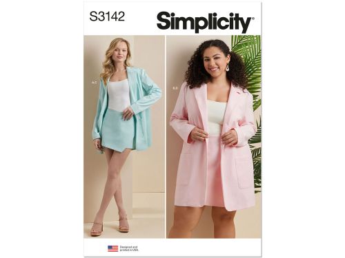 *Seconds* Simplicity Pattern S3142 MISSES / PLUS SPORTSWEAR- Size W2 (20W-22W-24W-26W-28W)