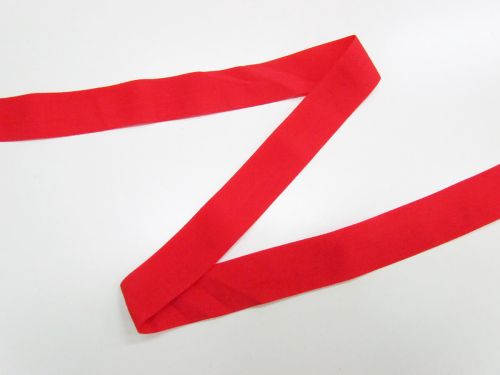 25mm Matte Fold Over Elastic- Hot Red #T987