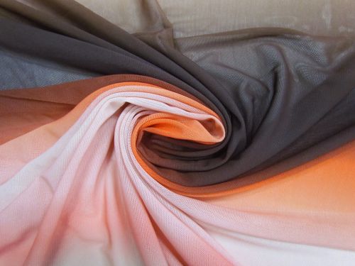 Moroccan Sunset Ombre Stretch Mesh #13978