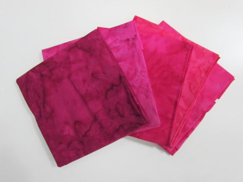 Tonal Batik- 5 x Fat 1/4 Pack- Berry