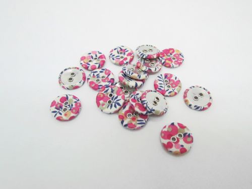 16mm Liberty Covered Button- Wiltshire Bud- B- FB694