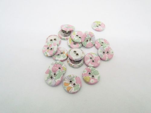 16mm Liberty Covered Button- Betsy Ann- H- FB698