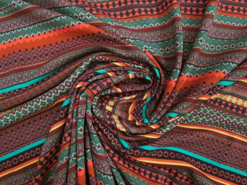 Groovy Stripe Waffle Spandex #14276