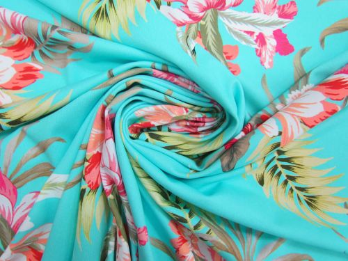 Hibiscus Beach Matte Spandex #14303