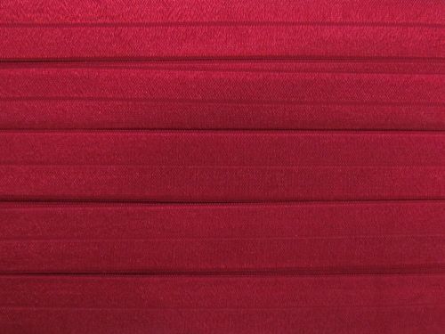 25mm Shiny Fold Over Elastic- Dark Scarlet #T1052