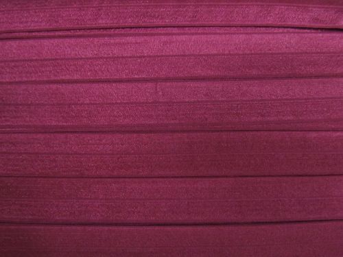 25mm Shiny Fold Over Elastic- Wine #T1054