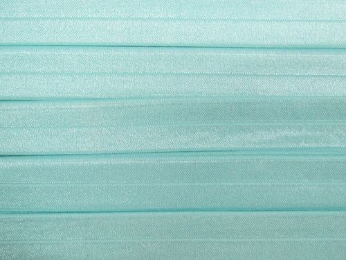 25mm Shiny Fold Over Elastic- Blue Topaz #T1058