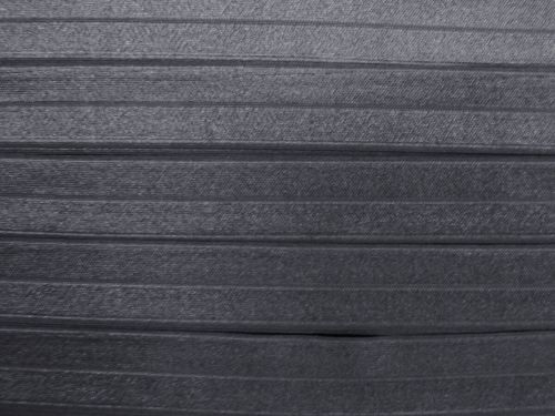 25mm Shiny Fold Over Elastic- Charcoal #T1062