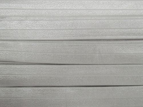 25mm Shiny Fold Over Elastic- Light Silver #T1063
