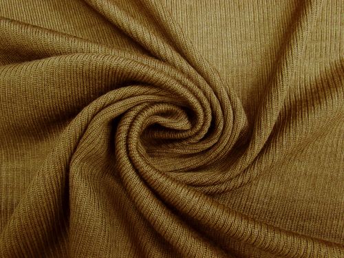2x2 Wool Blend Rib Knit- Olive Brown #14360