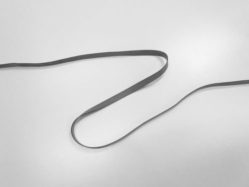 6mm Rubber Elastic- Charcoal #T1136
