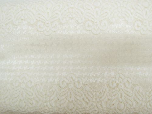 15cm Houndstooth Stretch Lace Trim- Ivory #T1176