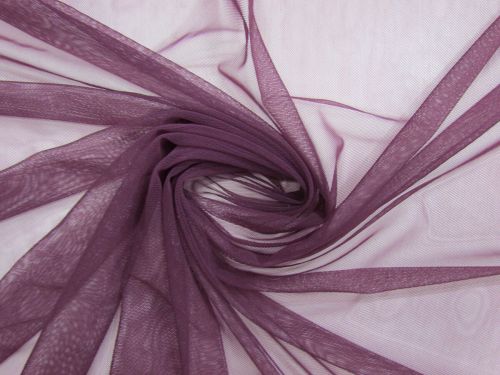 Fine 2 Way Stretch Mesh- Plum Purple #14629