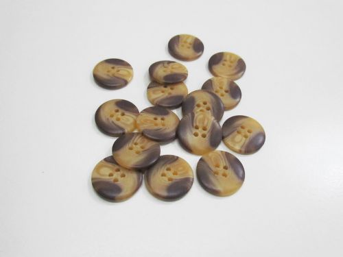 22mm Button- Beige Tortoiseshell- FB714
