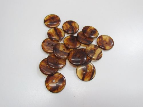 25mm Button- Clear Tortoiseshell- FB715