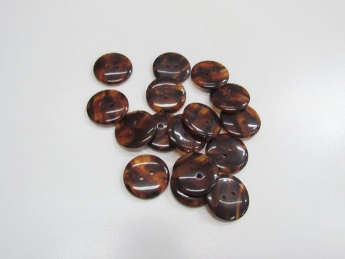 20mm Button- Mottled Chocolate- FB716