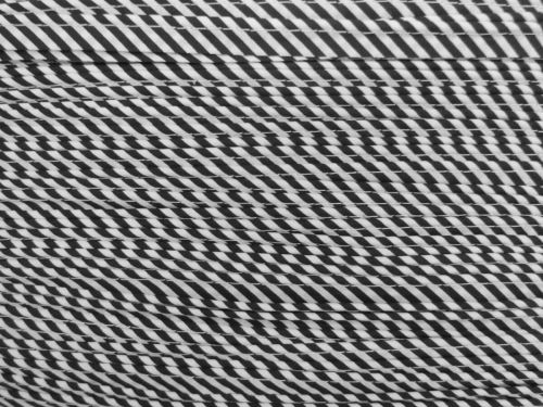 Cotton Polyester Piping Tape- Black And White Stripe #T1284