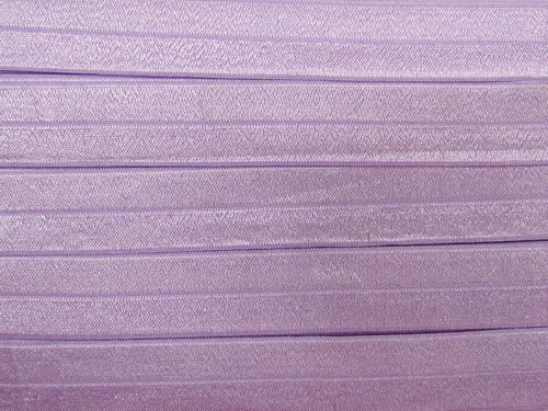 25mm Shiny Fold Over Elastic- Light Orchid 2 #T1300