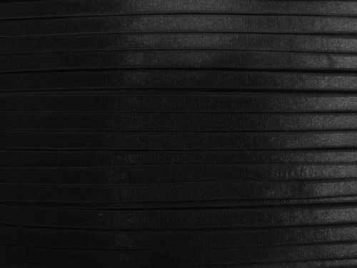 8mm Shiny Lingerie Strap Elastic- Black #T1325