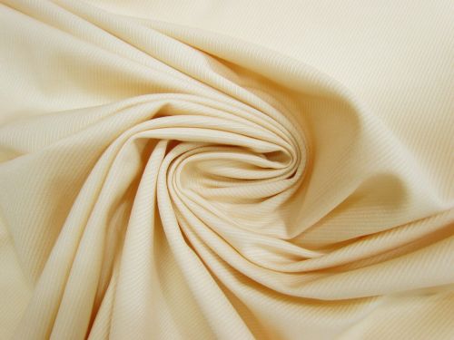 Stretch Wool Viscose Twill Suiting- Vintage Cream #14850
