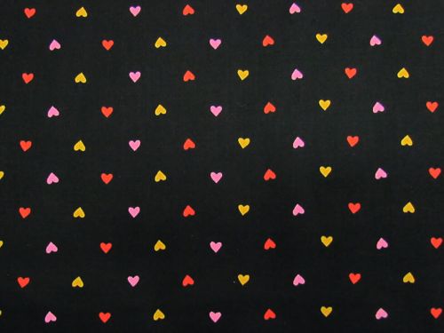 Ruby Star Society Cotton- Trinketry- Hearts- Black