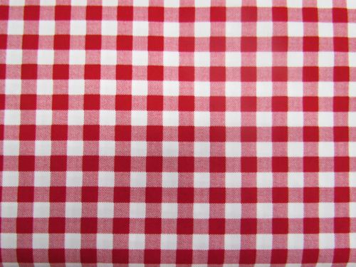 Gingham Cotton- Strawberry #PW1590