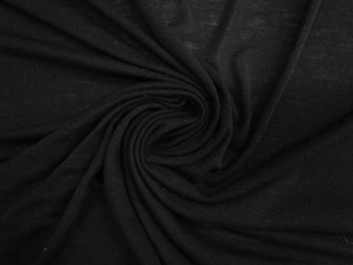 Wool Jersey- Smoke Black #15160