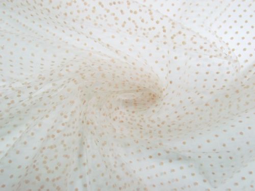 Mini Velvet Flocked Spot Net- Biscuit Beige #15196