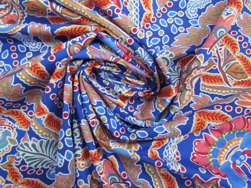 Floral Mosaic Matte Spandex #15589